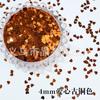 Lentejuelas en forma de corazón de 4 mm Lentejuelas de PVC sólido doradas Brillo de corazón de durazno en stock Venta al por mayor