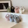 Bolso Infantil Estilo Occidental 2024 Verano Nuevo Estilo Bolso Rojo Bolso de Mano para Niña Mini Cesta de Verduras Estilo Bolso Bandolera Bolso Pequeño