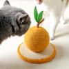 Tabla rascadora de sisal para gatos sin caspa bola rascadora naranja para gatos molienda de garras auto-Hi juguete para mascotas cuerda de nudo bola de cactus venta al por mayor