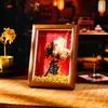 2026 Prosperidade e Riqueza Decoração de Moldura de Arte Criativa para Mesa de Escritório, Chá de Casa Nova, Reunião Anual, Suporte de Decoração para Porta-Retrato