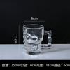 Taza de Cerveza de Vidrio, Taza con Asa, Taza para Cerveza de Barril, Taza de Leche, Taza Resistente al Calor para Té de Leche, Taza de Té, Taza de Calavera, Vidrio Resistente al Calor