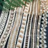Múltiples Estilos de Cuerda de Cáñamo Blanca Trenzada con Cintas, Rollos de Tela de Cáñamo para Decoración Navideña DIY Creativa, y Adorno de Encaje para Ropa, Zapatos y Sombreros