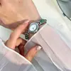 Pulsera de Reloj para Mujer Goldie Estilo Retro Transfronterizo con Piedras Preciosas, Nicho Impermeable Versátil, Reloj de Cuarzo Francés de Nicho de Lujo Ligero