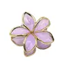 Pinza de tiburón dorada con flor de frangipani para el cabello, pasador de flor de banyan, accesorio de pinza de tiburón de alta gama para peinados de fiesta