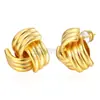 Brincos de pino de moda transfronteiriça em ouro 18K s925 brincos de tubo de cobre em forma de cruz brincos de moda feminina estilo frio brincos de comércio exterior em estoque