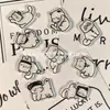 Gato Lindo Dibujo Lineal Acrílico Pequeño Pasador Broche Imán para Nevera Parche Accesorios DIY Accesorios para Niños