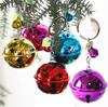 Bola decorativa navideña al por mayor, llavero de campana de color festivo, bola colgante grande para llave de teléfono móvil de Navidad