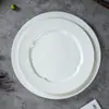 Plato Redondo, Plato Plano, Plato Hondo, Plato para Pastel, Plato de Postre, Plato Estilo Occidental, Plato para Entrantes Fríos, Vajilla Especial de Hotel, Cerámica para Hogar y Uso Comercial