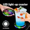 FGTYU001-025 Posavasos Acrílicos Luminosos Posavasos para Cócteles Posavasos para Bar Fiesta Navideña Posavasos LED