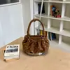 Bolso de hombro transfronterizo de lunares con lazo para mujer, nuevo bolso tote de moda 2026, bolso casual de alta gama para el antebrazo para el trabajo