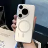 Capa de celular magnética fluorescente com furo grande para pele sensível para Huawei Pura70 tendência Pura70ULTRA tudo incluído