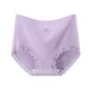 Ropa interior de algodón de cintura alta para mujer, de fábrica, de talla grande, cómoda, transpirable, de algodón, antibacteriana, con encaje en la entrepierna, venta al por mayor