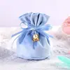 Bolsa de Dulces de Terciopelo Creativa para Boda, Franela, Caja de Dulces de Boda Europea, Caja de Dulces para Regalo a Mano, Bolsa de Regalo al por Mayor