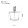 Frasco Dispenser de Perfume, Frasco com Borrifador de Pressão, Frasco de Vidro para Perfume com Tampa de Encaixe, Frasco de Amostra, Frasco de Perfume Transparente, Frasco Vazio