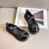 Zapatos de Cuero para Niñas 2026 Nueva Colección Primavera y Otoño Suela Blanda Elegantes Estilo Pequeña Chanel Zapatos de Princesa Simples Cómodos Versátiles Zapatos Casuales
