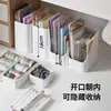 Caja de almacenamiento inclinada para escritorio, caja de almacenamiento para escritorio de oficina, caja conservadora para puerta lateral de refrigerador, caja organizadora de artículos varios y mascarillas para gabinete de espejo