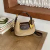 Bolso de luna de moda para mujer, bolso cruzado versátil vintage, bolso de mano ligero de nicho para ir al trabajo y uso diario