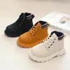 Botas Infantis Outono e Inverno 2026 Botas Curtas para Meninos Retro Britânico Botas de Couro para Meninas Sola Macia Antiderrapante Sapatos de Bebê