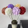 Flor Individual de Hortensia Artificial Decoración de Hotel Flor Falsa de Hortensia Hortensia Artificial Sostenida por la Novia Flor Artificial de Hortensia Individual