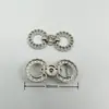 Fivela decorativa de metal com diamante fivela de orelha liga metálica fivela de puxar para roupa bolsa acessórios de joias feitos à mão fivela de bolsa para sapatos e chapéus