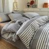 Algodón Puro 2025 Nuevo Juego de Cama de Cuatro Piezas Funda de Edredón a Cuadros de Algodón Puro Sábanas Ropa de Cama para Dormitorio de Primavera y Otoño