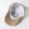 Gorra de Béisbol Bordada de Sherpa Sintético Nueva Moda Otoño e Invierno para Mujeres con Circunferencia de Cabeza Grande, Gorra Gruesa y Cálida de Pico de Pato para Hombres