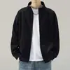 Comercio Exterior Wholesale Sudadera Cardigan para Hombre Primavera y Otoño Retro Americano Cuello Alto Cremallera Marca de Alta Gama Moderna Resistente al Desgaste Chaqueta de Cuello Alto