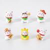 Creativo Lindo Yuanbao Gato de la Suerte Casa de Bebé DIY Decoraciones Accesorios Mini Paisaje Micro Adornos de Escritorio Miniaturas para Coche