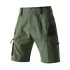 Shorts Cargo Esportivos Multibolsos Transfronteiriços AliExpress Masculino para Caminhada Multicor Casual Novo Estilo Calças de Moletom Cor Sólida Calças Táticas