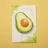 Anotações Adesivas de Frutas Criativas e Coloridas, Design de Alto Valor de Melancia, Limão e Pêssego, Papel de Mensagem Decorativo para Diários