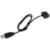 Línea de carga USB a HDMI adaptador HDMI macho a hembra con línea de alimentación auxiliar USB línea de conexión de alimentación