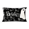 Funda de Almohada para Cintura Nueva Transfronteriza de Halloween Hermanas Sanderson Decoración de Sofá de Sala de Estar Funda de Almohada para Cintura de Lino Venta Directa de Fábrica