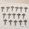 Acessórios de nail art transfronteiriços, cruz estilo escuro, joias de liga retrô da moda, novas decorações de metal para nail art
