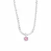 Collar de Plata de Ley S925 con Circonita Brillante para Mujer Estilo Ins Nicho Lujo Ligero Cadena para Clavícula con Brillo de Alta Calidad