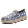 Zapatos Casuales para Hombre de Verano Nuevo Estilo Versátiles sin Cordones Tipo "Dad Shoes" Mocasines Punta Redonda Suela Suave Ligeros Resistentes al Desgaste Transpirables