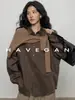 Camisa de Manga Larga Otoñal con Protección Solar Space HAVEGAN/Lino Tencel para Mujer Holgada Perezosa Relajada Casual