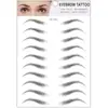 Pegatinas 3D para cejas transfronterizas al por mayor, imitación ecológica, tatuaje de cejas impermeable, pegatinas para cejas, pegatinas para cejas perezosas, en representación de cabello