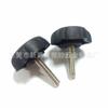 Cabo de plástico de nylon ecológico de 32 mm-m6, cabo hexagonal com parafuso ajustável, cabo fixo, botão de mão, parafuso