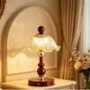 Lámpara de Boda de Llama Eterna Decoración de Sala de Bodas Dormitorio Mesita de Noche Regalo de Dote para Recién Casados Decoración de Boda Lámpara de Mesa Roja Par