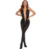 Transfronteiriço amazon bodystocking pescoço v- pescoço sexy cueca zíper meias macacão