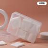 Caixa de Armazenamento de Algodão Cosmético Personalizada Portátil Transparente Retangular de Material Plástico PP Fosco com Tampa
