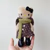 Roupa de boneca original de 10cm capa de bolinhas vermelhas roupas BJD 1/6 capa de jade yuy roupa de boneca chorando capa KT