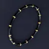 Pulseira Versátil de Aço Titânio Moda Europeia e Americana, Pulseira de Bambu de Aço Inoxidável Não Desbota, Design de Nicho com Sensação de Luxo, Não Desbota