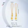 Loja de Ouro Puzuo Mesmo Estilo Ouro Areia Acessórios DIY Cadeado de Bênção do Deus da Riqueza Dourado Lingote Animal Comedor de Ouro Chaveiro Retrô Corrente para Celular
