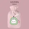 Bolsa de água quente para cama, enchível, espessa, para aquecer a cintura, compressa quente, abdômen, aquecedor de mãos, capa de tecido pelúcia, uso duplo para compressa quente e fria