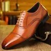 Zapatos de Cuero Formales Business Casual, Populares en Aliexpress, Modelos Nuevos para Comercio Transfronterizo, Tallas Grandes, Dropshipping con un Clic