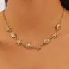 Joyería Transfronteriza Europea y Americana, Conjunto de Joyería Sexy Personalizado con Conchas y Estrellas de Mar Temática Oceánica, Accesorios Estilo Vacaciones en la Playa