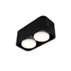 Foco LED Moderno Minimalista Antirreflejos con Esquinas Redondeadas, de Montaje Superficial, con Doble Cabezal y Atenuación de Tres Colores para Iluminación de Sala de Estar
