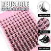 Pestañas Postizas Segmentadas de Injerto Propio de Comercio Exterior Pegamento Termofusible Grueso Cabello de Racimo Único Europeo y Americano Fabricante de Gran Capacidad Venta al por Mayor Qu02