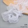 Encaje de Borde Abullonado con Perlas de Organza Empaque de Ramo Estilo Ballet Hecho a Mano DIY Empaque de Flores Encaje